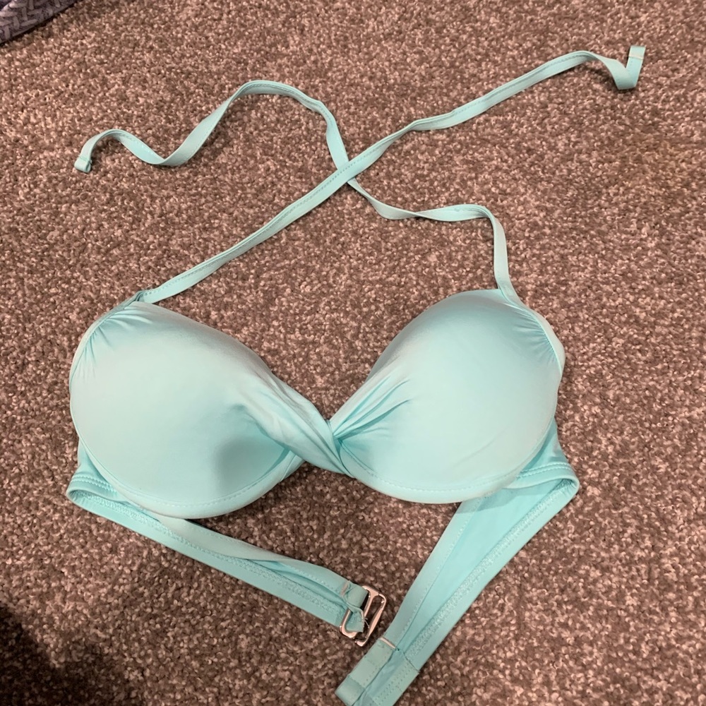 Teal bikini top